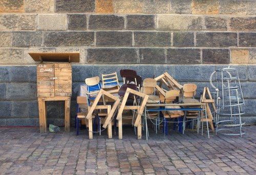 Professionals conducting loft clearance