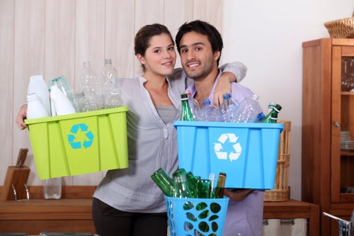 Sorting and segregating office waste for recycling